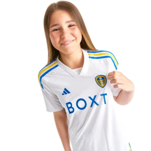 Adidas Leeds United 2023/24 Youth Home Shirt - Image 2