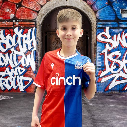 Macron Crystal Palace 2023/24 Youth Home Shirt - Image 3
