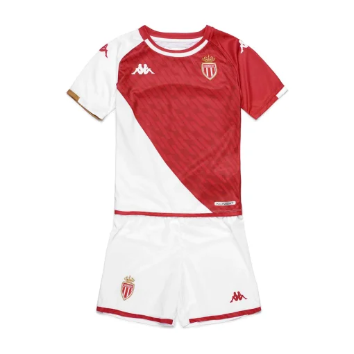 Kappa AS Monaco 2023/24 Infant Home Shirt & Shorts Set