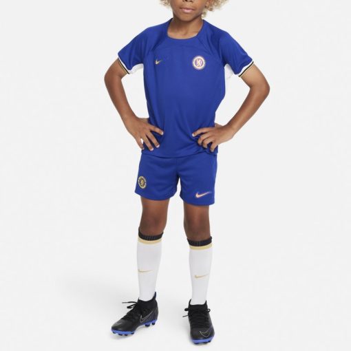 Nike Chelsea 2023/24 Infant Home Shirt & Shorts Set - Image 2