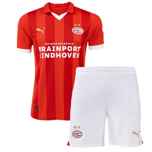 Puma PSV Eindhoven 2023/24 Infant Home Shirt & Shorts Set