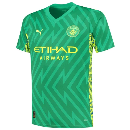 Puma Manchester City 2023/24 Men's Green Goalkeeper Shirt