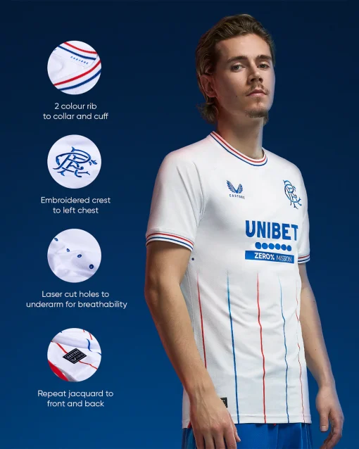Castore Rangers 2023/24 Men's Away Shirt - Image 3