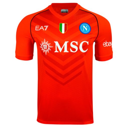 EA7 Napoli 2023/24 Men's orange Goalkeeper Shirt
