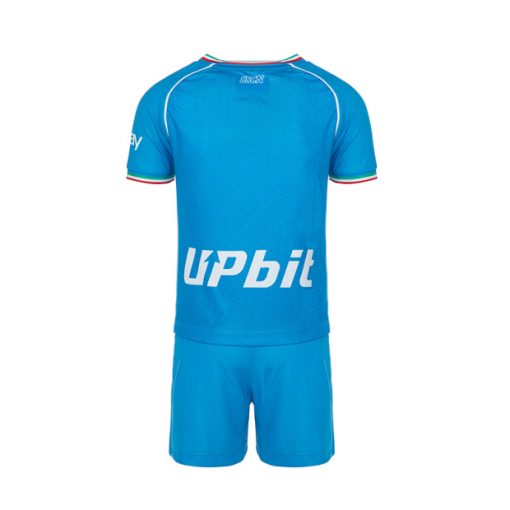 EA7 Napoli 2023/24 Infant Home Shirt & Shorts Set - Image 2