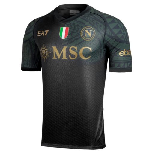 EA7 Napoli 2023/24 Youth Third Shirt - Image 2