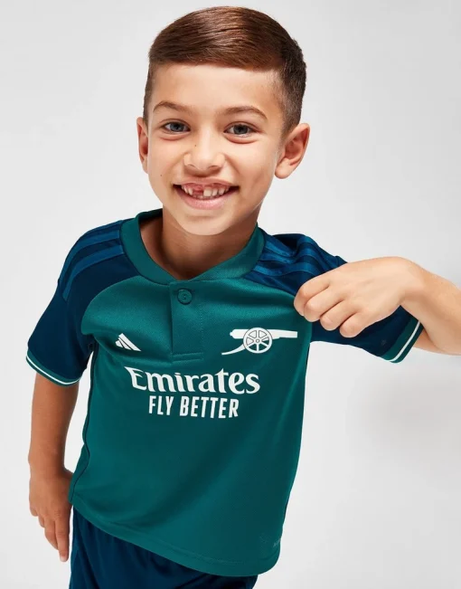 Adidas Arsenal 2023/24 Infant Third Shirt & Shorts Set - Image 2