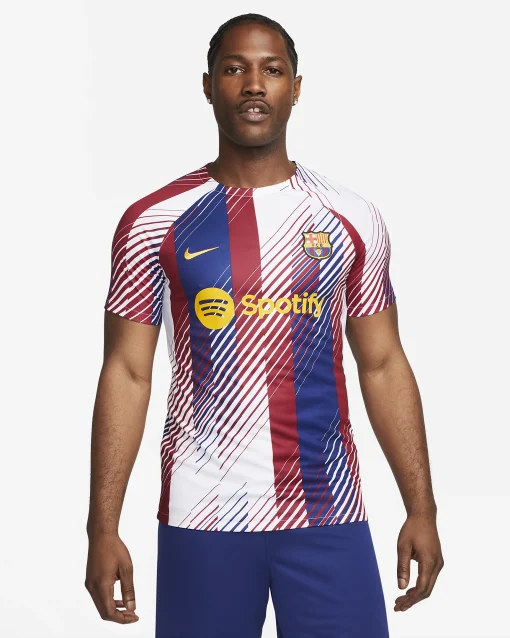 Nike Barcelona 2023/24 Academy Pro Men's Dri-Fit Pre Match Shirt - Image 3