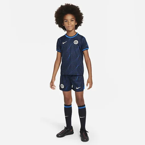 Nike Chelsea 2023/24 Infant Away Shirt & Shorts Set - Image 2