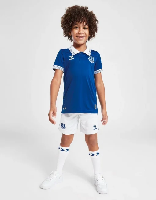Hummel Everton 2023/24 Infant Home Shirt & Shorts Set - Image 2
