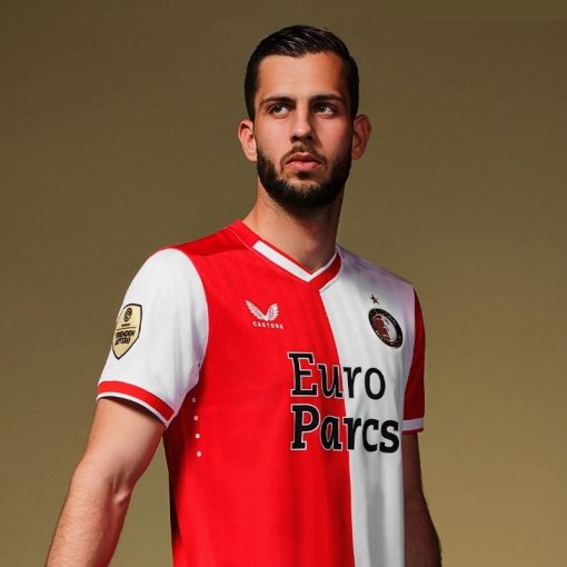 Castore Feyenoord Rotterdam 2023/24 Youth Home Shirt - Image 3