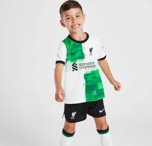 Nike Liverpool 2023/24 Infant Away Shirt & Shorts Set - Image 2