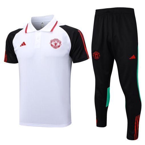 Adidas Manchester United Men's Training Polo Shirt & Pants Set
