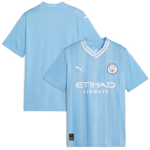 Puma Manchester City 2023/24 Youth Home Shirt - Image 2