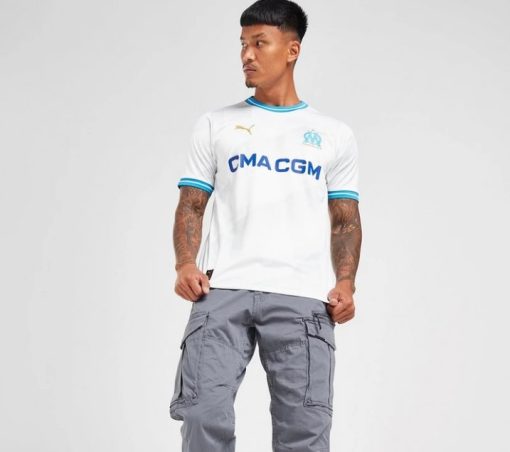Puma Olympique Marseille 2023/24 Men's Home Shirt - Image 4