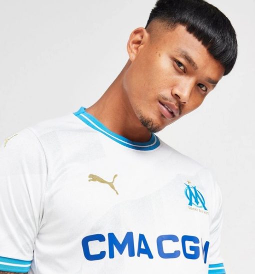 Puma Olympique Marseille 2023/24 Men's Home Shirt - Image 3