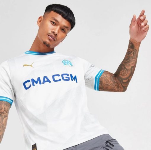 Puma Olympique Marseille 2023/24 Men's Home Shirt - Image 2