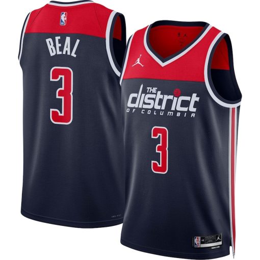 Jordan Washington Wizards #3 Bradley Beal Unisex Swingman Jersey - Statement Edition - Navy - Image 3
