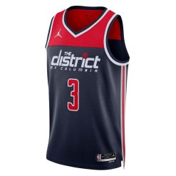 Jordan Washington Wizards #3 Bradley Beal Unisex Swingman Jersey - Statement Edition - Navy