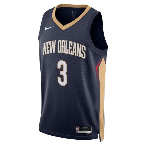 Nike New Orleans Pelicans #3 C.J. McCollum Unisex Swingman Jersey - Icon Edition - Navy
