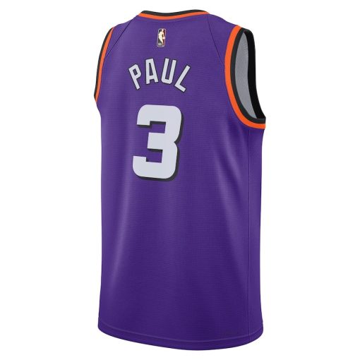Nike Phoenix Suns #3 Chris Paul Swingman Jersey - Classic Edition - Purple - Image 2