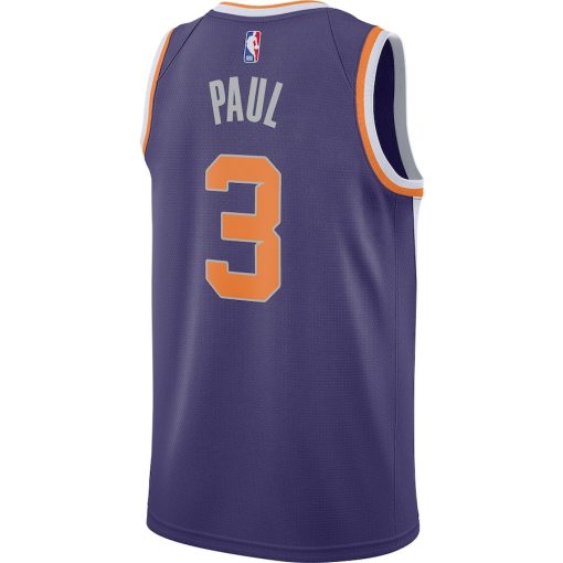 Nike Phoenix Suns #3 Chris Paul 2020/21 Swingman Jersey Purple - Icon Edition - Image 2
