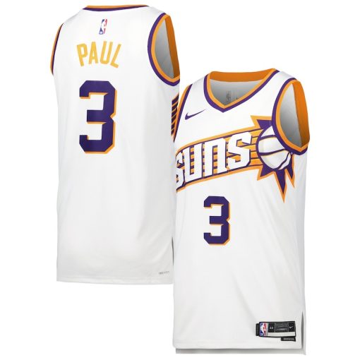 Nike Phoenix Suns #3 Chris Paul Unisex Swingman Jersey - Association Edition - White - Image 3