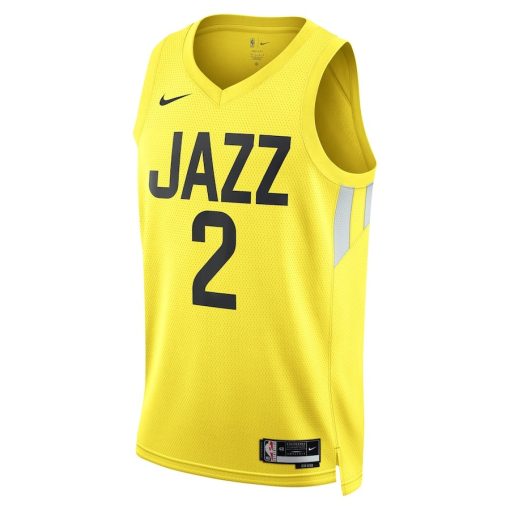 Nike Utah Jazz #2 Collin Sexton Unisex Swingman Jersey - Icon Edition - Gold