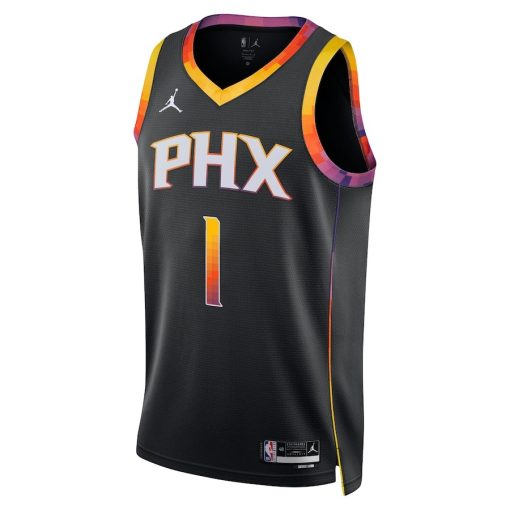 Jordan Phoenix Suns #1 Devin Booker Unisex Swingman Jersey - Statement Edition - Black