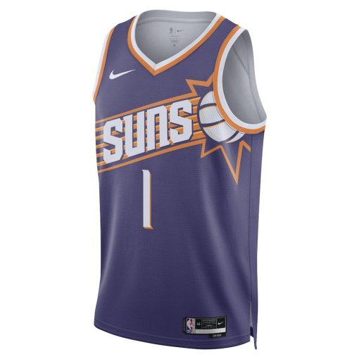 Nike Phoenix Suns #1 Devin Booker Unisex Swingman Jersey - Icon Edition - Purple