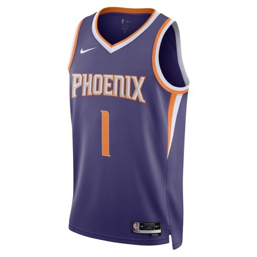 Nike Phoenix Suns #1 Devin Booker Unisex Swingman Jersey - Icon Edition - Purple