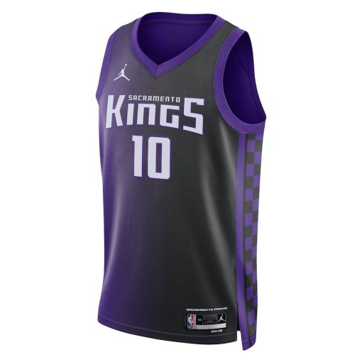 Jordan Sacramento Kings #10 Domantas Sabonis Unisex Swingman Jersey - Statement Edition - Purple