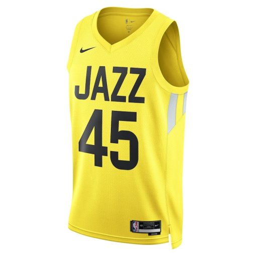 Nike Utah Jazz #45 Donovan Mitchell Unisex Swingman Jersey - Icon Edition - Gold