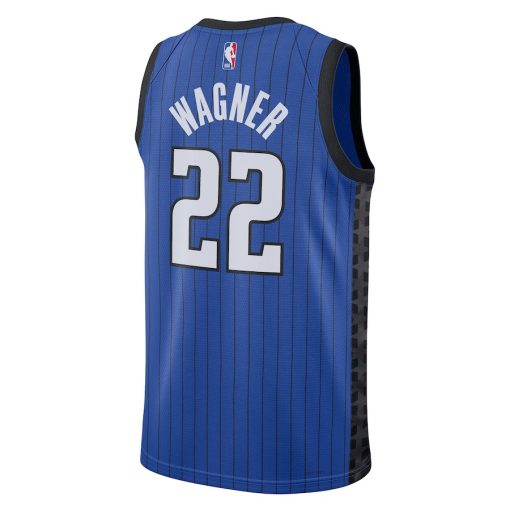 Jordan Orlando Magic #22 Franz Wagner Unisex Swingman Jersey - Statement Edition - Blue - Image 2