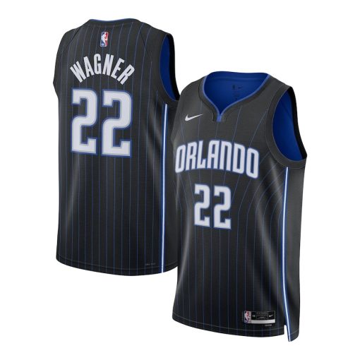 Nike Orlando Magic #22 Franz Wagner Unisex Swingman Jersey - Icon Edition - Black - Image 3