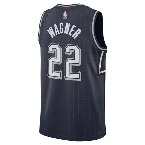 Nike Orlando Magic #22 Franz Wagner Unisex 2023/24 Swingman Jersey - Navy - City Edition - Image 2