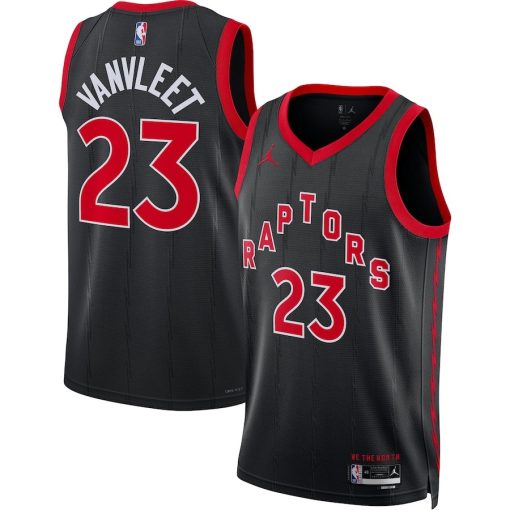 Jordan Toronto Raptors #23 Fred VanVleet Unisex Swingman Jersey - Edition - Black - Image 3