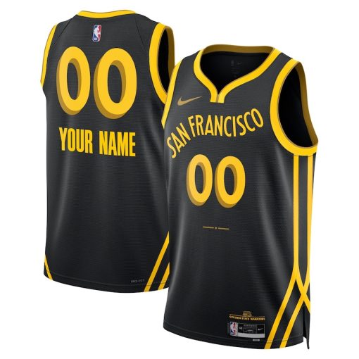Jordan Golden State Warriors #3 Poole Unisex Swingman Jersey - Statement Edition - Navy - Image 3
