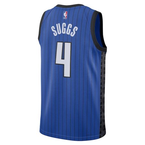 Jordan Orlando Magic #4 Jalen Suggs Unisex Swingman Jersey - Statement Edition - Blue - Image 2