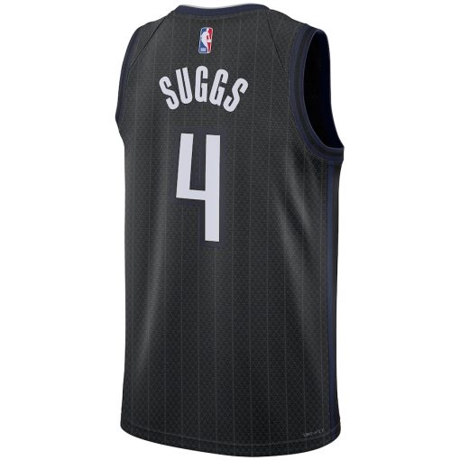 Nike Orlando Magic #4 Jalen Suggs Unisex 2022/23 Swingman Jersey - City Edition - Black - Image 2