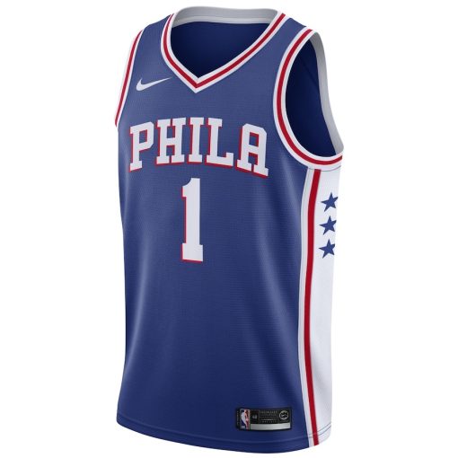 Nike Philadelphia 76ers #1 James Harden Swingman Jersey - Icon Edition - Royal