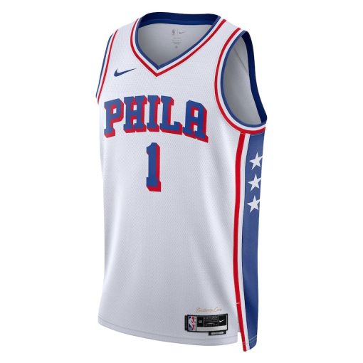 Nike Philadelphia 76ers #1 James Harden Unisex Swingman Jersey - Association Edition - White