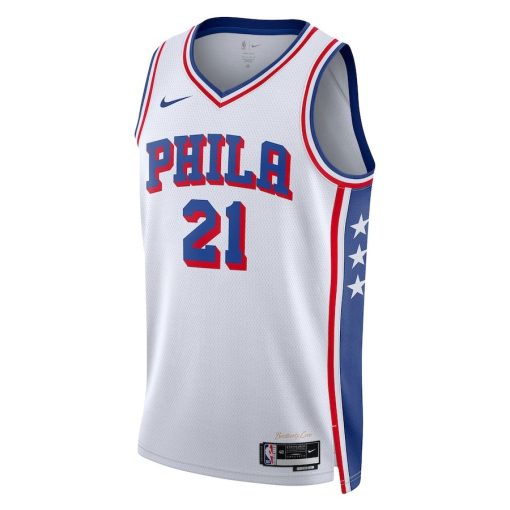 Nike Philadelphia 76ers #21 Joel Embiid Unisex Swingman Jersey - Association Edition - White