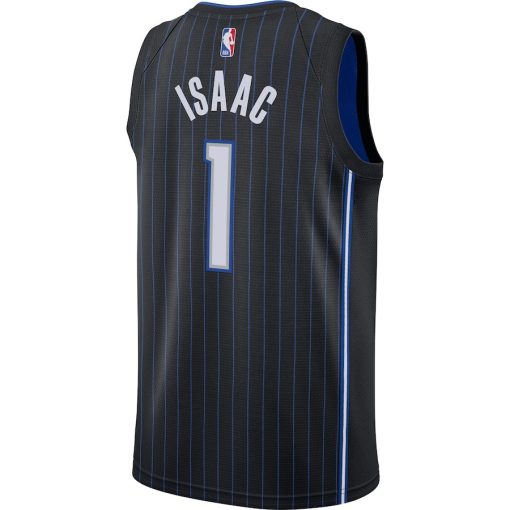 Nike Orlando Magic #1 Jonathan Isaac Swingman Jersey - Black - Icon Edition - Image 2