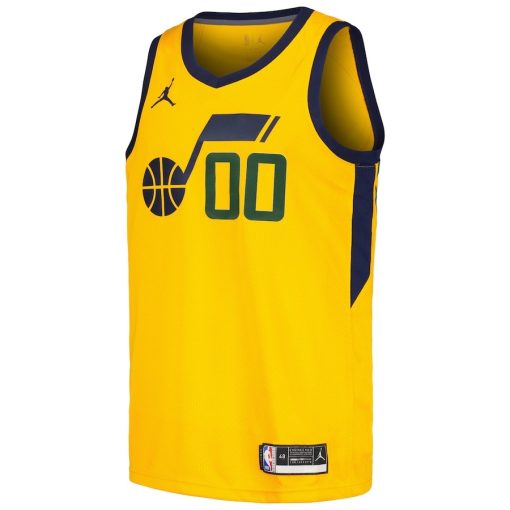 Jordan Utah Jazz #00 Jordan Clarkson Swingman Player Jersey - Statement Edition - Yellow