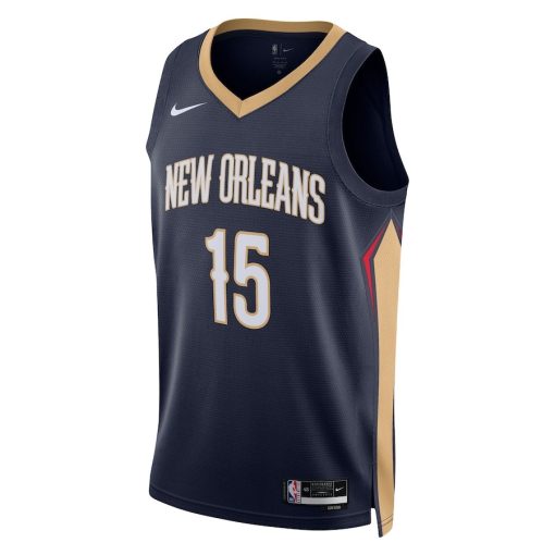 Nike New Orleans Pelicans #15 Jose Alvarado Unisex Swingman Jersey - Icon Edition - Navy
