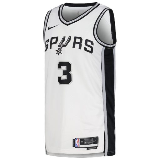Nike San Antonio Spurs #3 Keldon Johnson Unisex Swingman Jersey - Association Edition - White