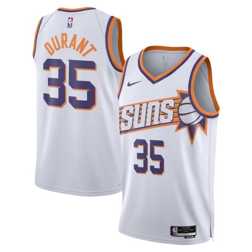 Nike Phoenix Suns #35 Kevin Durant  Unisex Swingman Jersey - Association Edition - White - Image 3