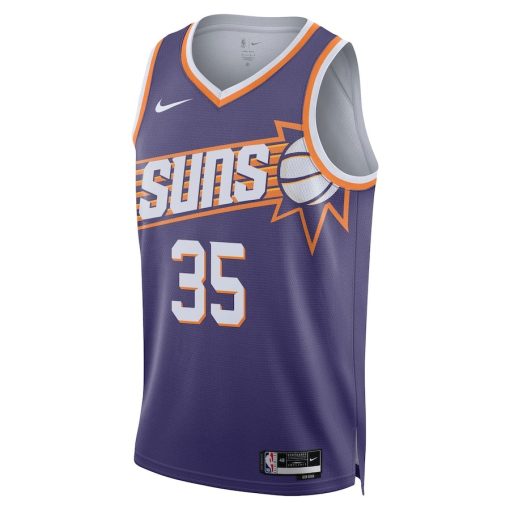 Nike Phoenix Suns #35 Kevin Durant Unisex Swingman Jersey - Icon Edition - Purple
