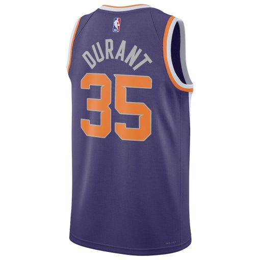 Nike Phoenix Suns #35 Kevin Durant Unisex Swingman Jersey - Icon Edition - Purple - Image 2